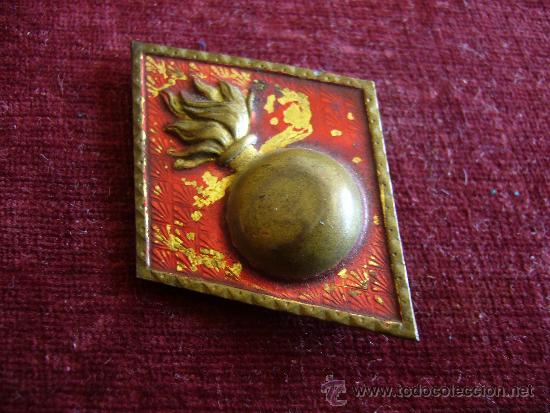 Militaria: Rombo antiguo de artiller&iacute;a espa&ntilde;ola