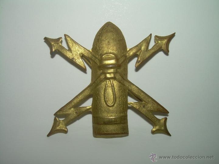 Militaria: ANTIGUA INSIGNIA DE LATON. - Foto 1