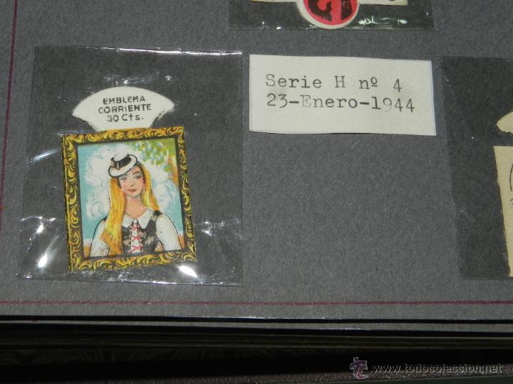 Militaria: EMBLEMA DE AUXILIO SOCIAL, PRECIO 30 CTS, TAMA&Ntilde;O 2,5 X 4 CMS, SERIE H, NUMERO 4, 23 ENERO DE 1944