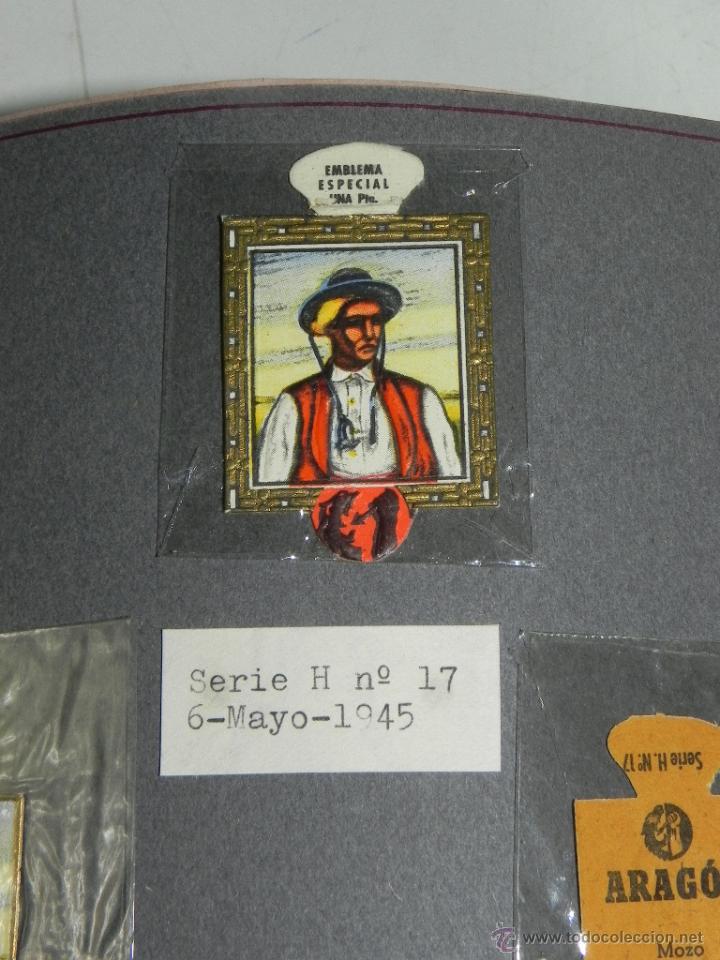 Militaria: EMBLEMA DE AUXILIO SOCIAL, PRECIO 1 PESETA, TAMA&Ntilde;O 3 X 5 CMS, SERIE H, NUMERO 17, 6 MAYO DE 1945, ES