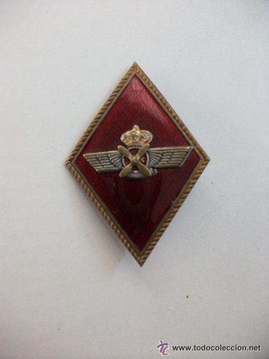 Militaria: AVIACION : ROMBO DE CUELLO DE PILOTO EJERCITO DEL AIRE . FABRICADO EN TRES PIEZAS