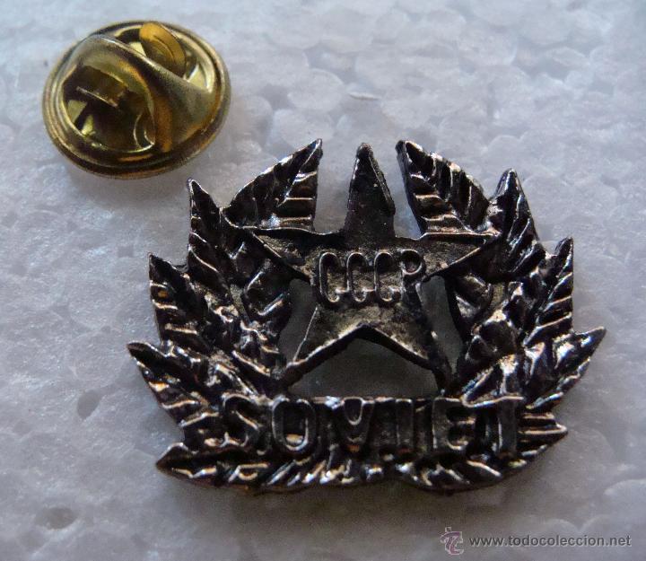 Militaria: PIN MILITAR. EJ&Eacute;RCITO SOVI&Eacute;TICO. TIPO COCARDA. CCCP SOVIET. RUSIA - Foto 1