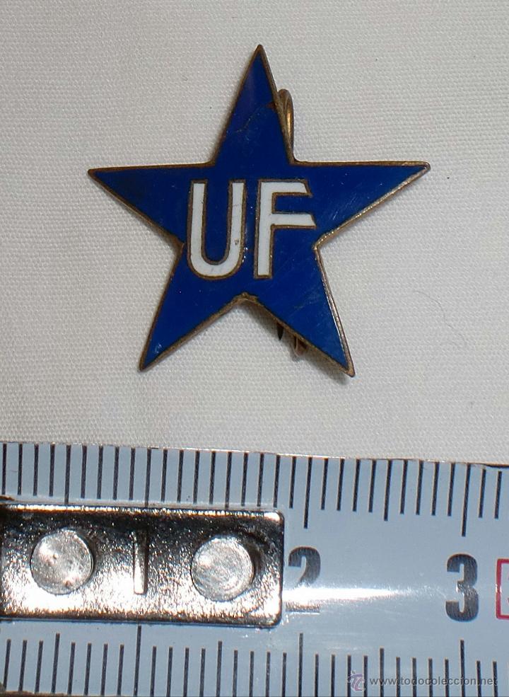 Militaria: Antigua estrella esmaltada UF - Foto 1