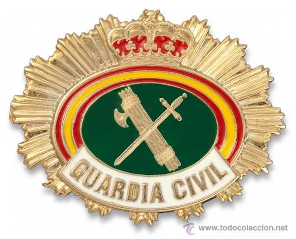 placa guardia civil octogonal, tráfico, y polic - Acquista Insegne militari  spagnole e spille antiche su todocoleccion