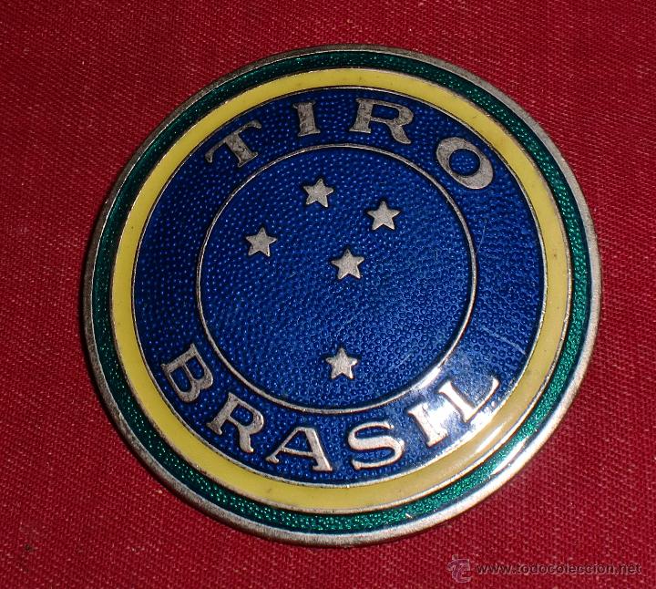 Militaria: Placa esmaltada tiro brasil - Foto 1