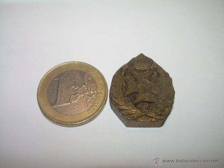 Militaria: ANTIGUO SELLO DE BRONCE. - Foto 4