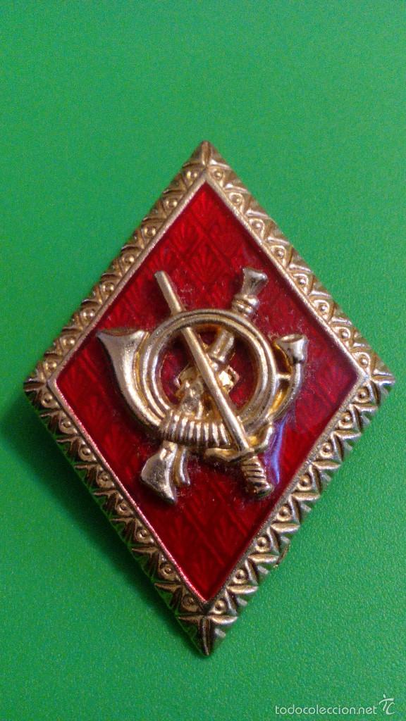 Militaria: ROMBO  ESMALTADO INFANTERIA - Foto 1