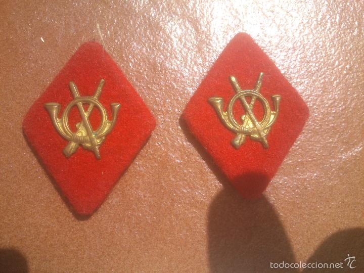 Militaria: PAREJA DE ROMBOS MILITAR. INFANTER&Iacute;A EJ&Eacute;RCITO ESPA&Ntilde;OL.