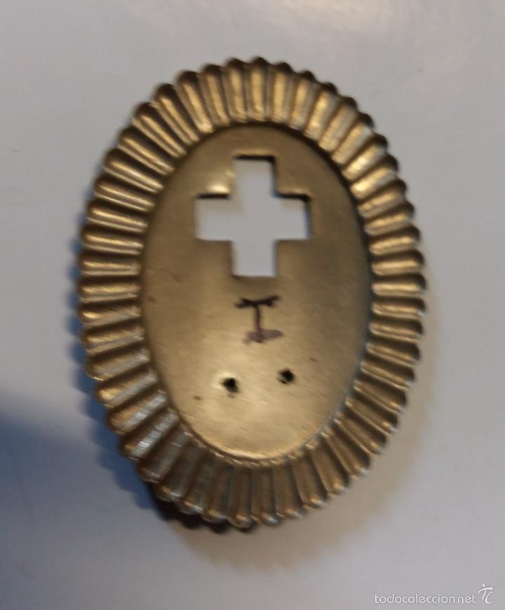 Militaria: Base de placa de la Cruz Roja, Rep&uacute;blica - Foto 2