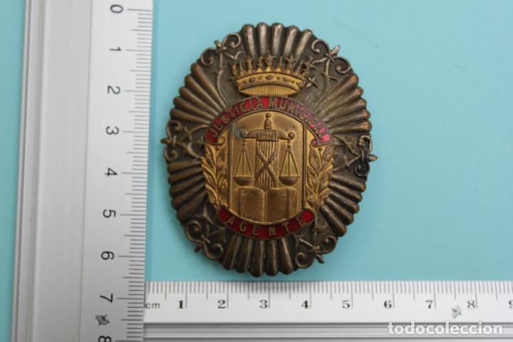 Militaria: ANTIGUA PLACA AGENTE JUSTICIA MUNICIPAL EPOCA FRANCO