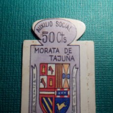 Militaria: ESCUDO - EMBLEMA - AUXILIO SOCIAL - DONATIVOS - MADRID - MORATA DE TAJUÑA - 50 CTS - 1951