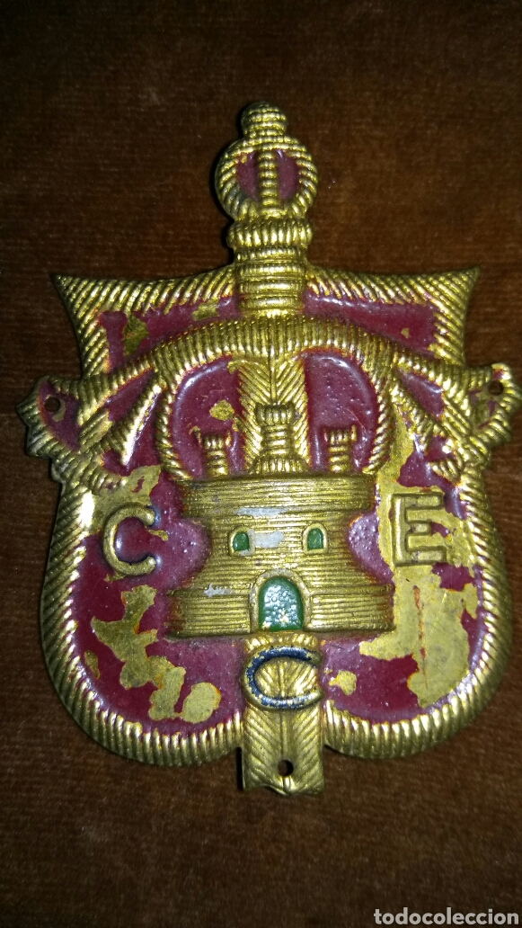 Militaria: Escudo cuerpo ej&eacute;rciro Castilla - Foto 1