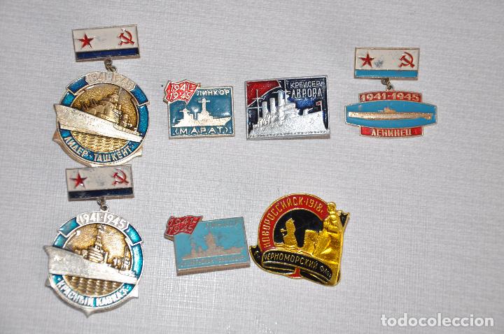 Militaria: Lote 14 insignias i pins sovieticas .Barcos i submarinas sovieticas . URSS. - Foto 2 - 78816145