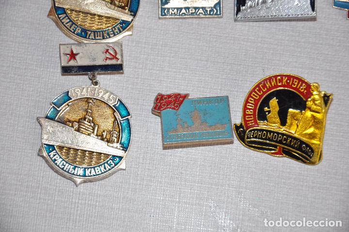 Militaria: Lote 14 insignias i pins sovieticas .Barcos i submarinas sovieticas . URSS. - Foto 7 - 78816145