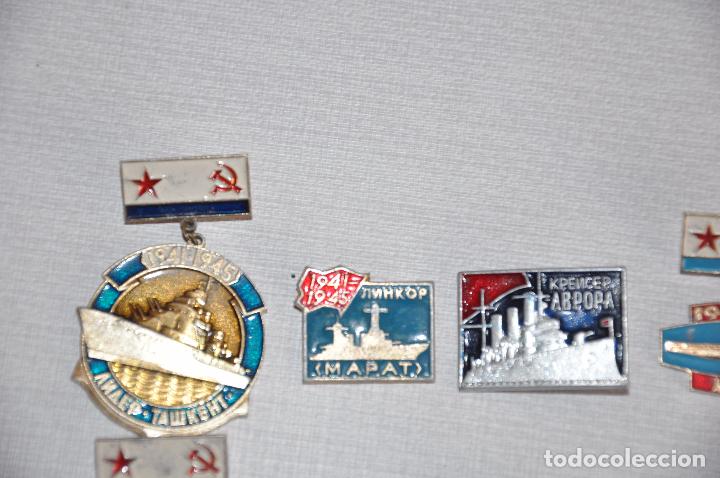 Militaria: Lote 14 insignias i pins sovieticas .Barcos i submarinas sovieticas . URSS. - Foto 8 - 78816145
