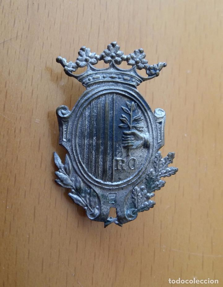 Militaria: Insignia de cuello o gorra P O - Foto 1
