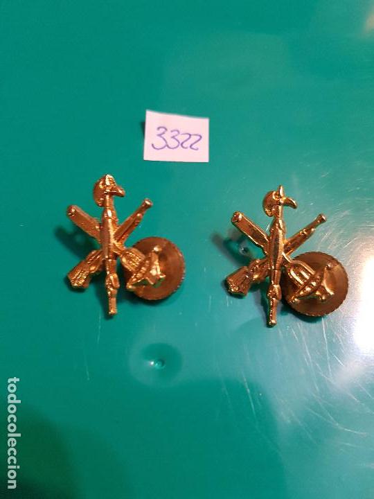 Militaria: PAREJA DE INSIGNIAS DE LA LEGION