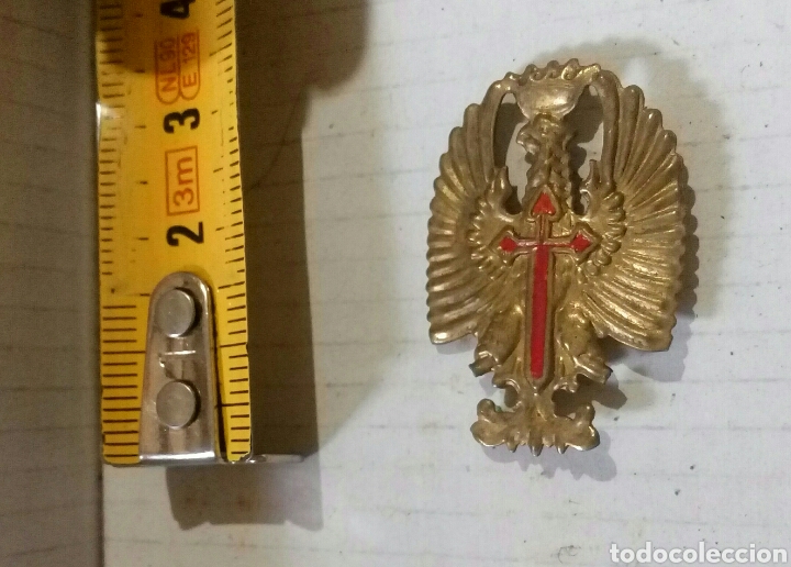 Militaria: Insignia pin cruz Santiago aguila a&ntilde;os 60
