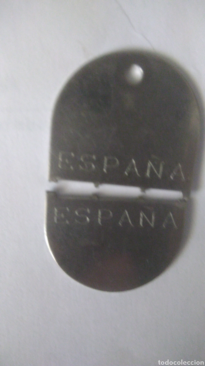 chapa militar ejercito español identificacion p - Compra venta en  todocoleccion