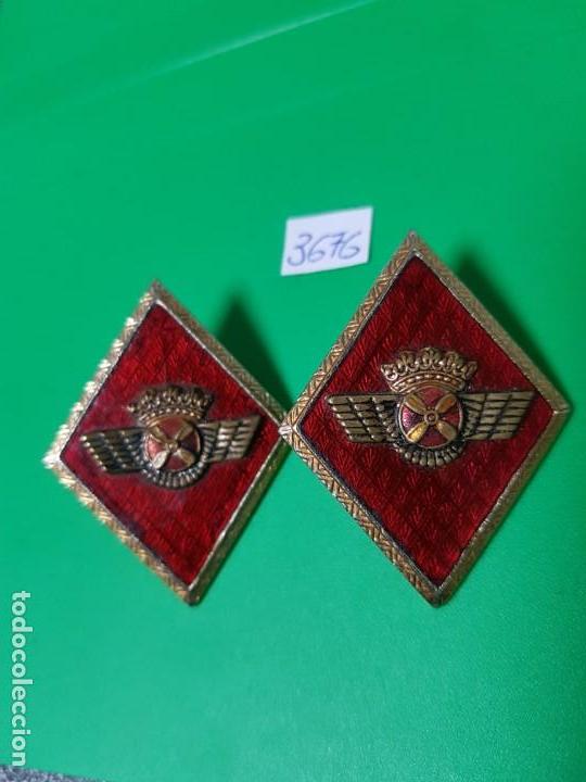 Militaria: PAREJA DE ROMBOS DEL EJERCITO DEL AIRE