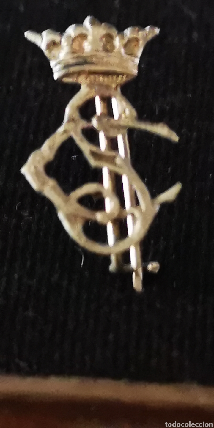Militaria: Insignia tipo solapa con imperdible de los cuerpos de seguridad posguerra