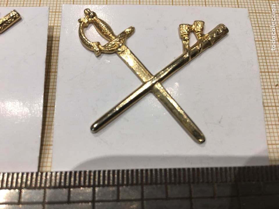 Militaria: Pareja de distintivos de General - Foto 3