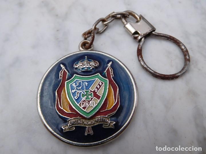 Militaria: Llavero centro de instrucci&oacute;n de reclutas N&ordm; 10 Zaragoza
