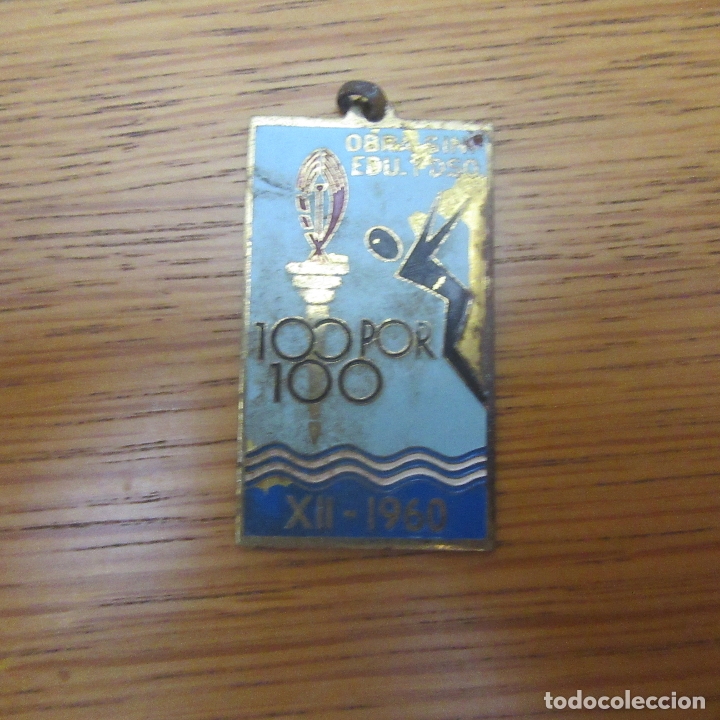 Militaria: insignia placa chapa juegos deportivos sindicales falange para medalla natacion
