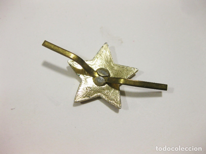 Militaria: ESTRELLA COMUNISTA DE GORRO O UNIFORME - Foto 2