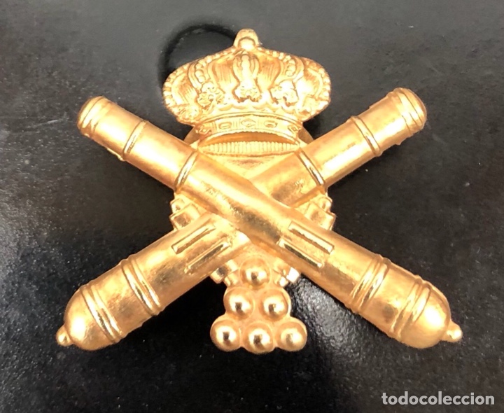 Militaria: EMBLEMA ARTILLER&Iacute;A PARA SOLAPA, AXIII, CASTELLS.