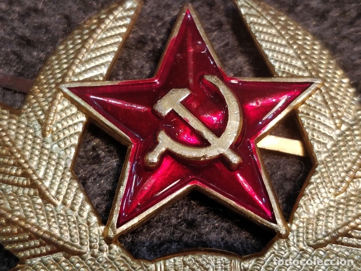 Militaria: Insignia de gorra rusa. 5 x 4 cms. - Foto 2