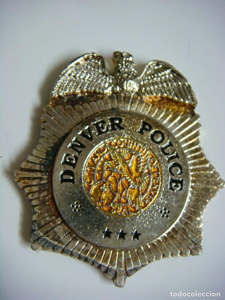 Militaria: PLACA DE POLICE DENVER - Foto 1
