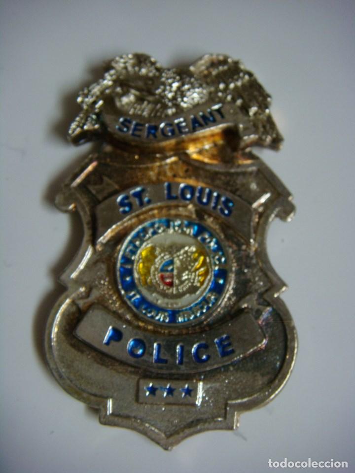 Militaria: PLACA DE POLICE ST.LOUIS SERGEANT - Foto 1