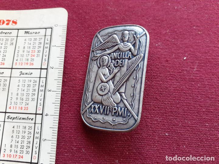 Militaria: Placa. Insignia. Peregrinaci&oacute;n militar a Lourdes