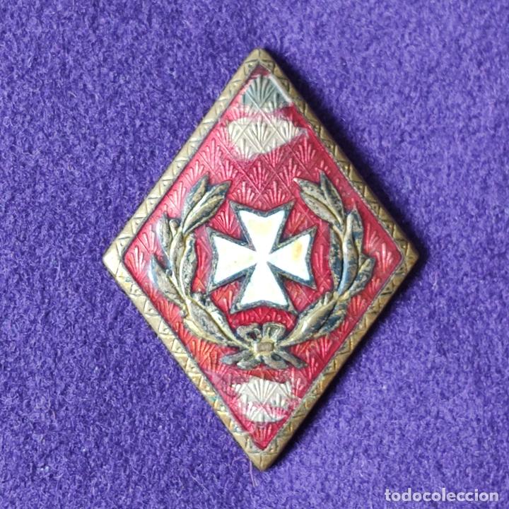 Military Antiques: ROMBO DEL EJERCITO ESPA&Ntilde;OL METALICO. INSIGNIA.