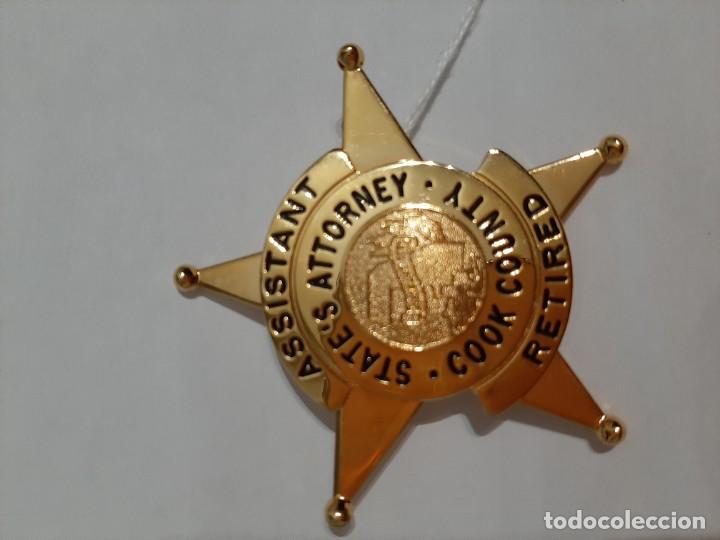 Militaria: PLACA DEL ASISTENTE DEL FISCAL DEL CONDADO DE COOK - Foto 1