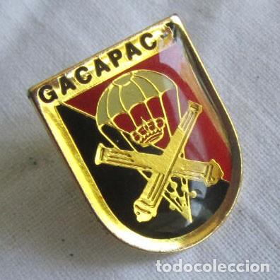 Militaria: Insignia pin Gacapac Artiller&iacute;a Paracaidismo