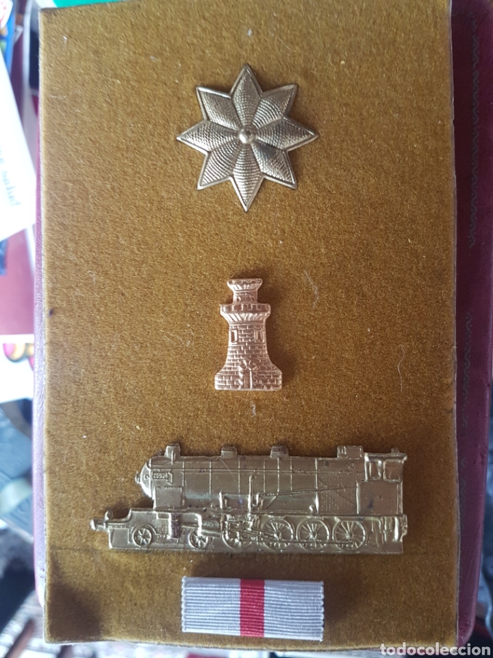 Militaria: ANTIGUAS INSIGNIAS MILITATES DE INGENIEROS FERROVIARIOS COMANDANTE