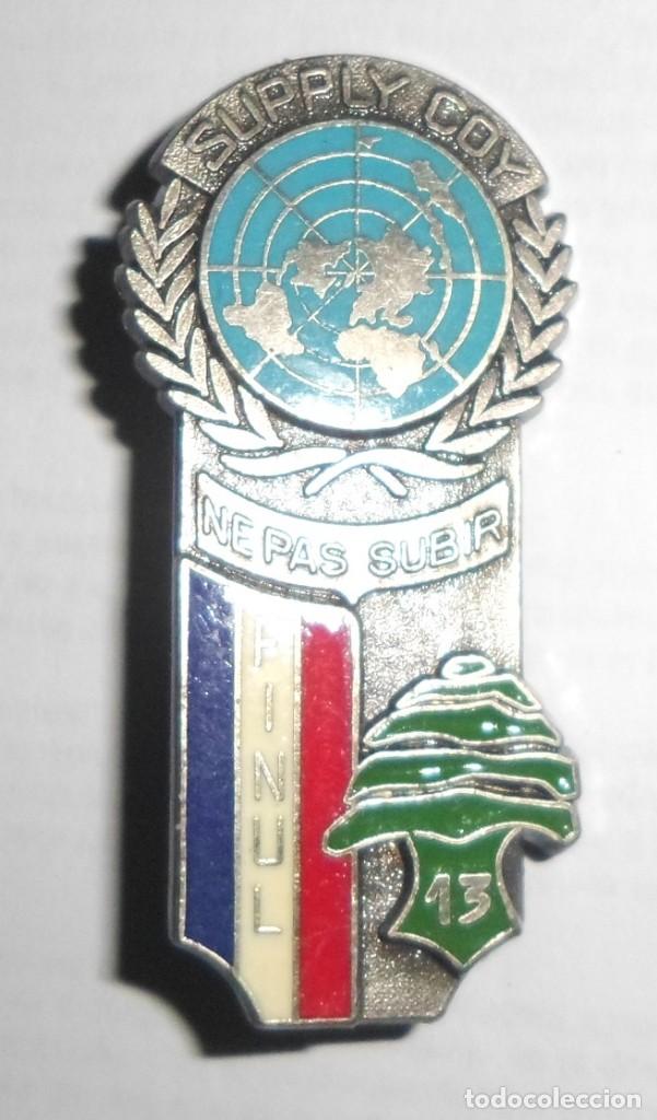 Militaria: insignia ejercito frances mision internacional libano finul - Foto 1