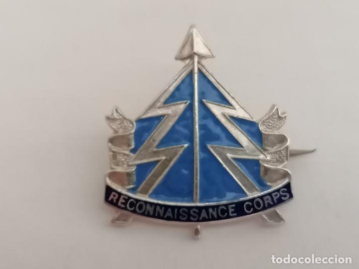 Militaria: INSIGNIA, RECONNAISSANCE CORPS, PLATA Y ESMALTES