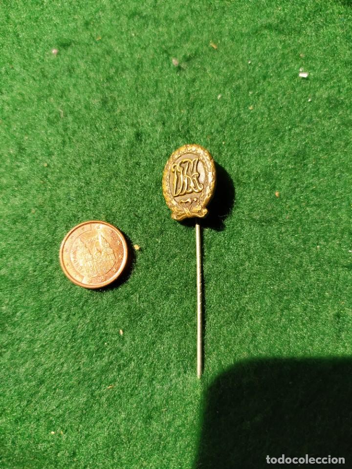 Militaria: Alfiler de solapa placa DRA en bronce - Foto 1