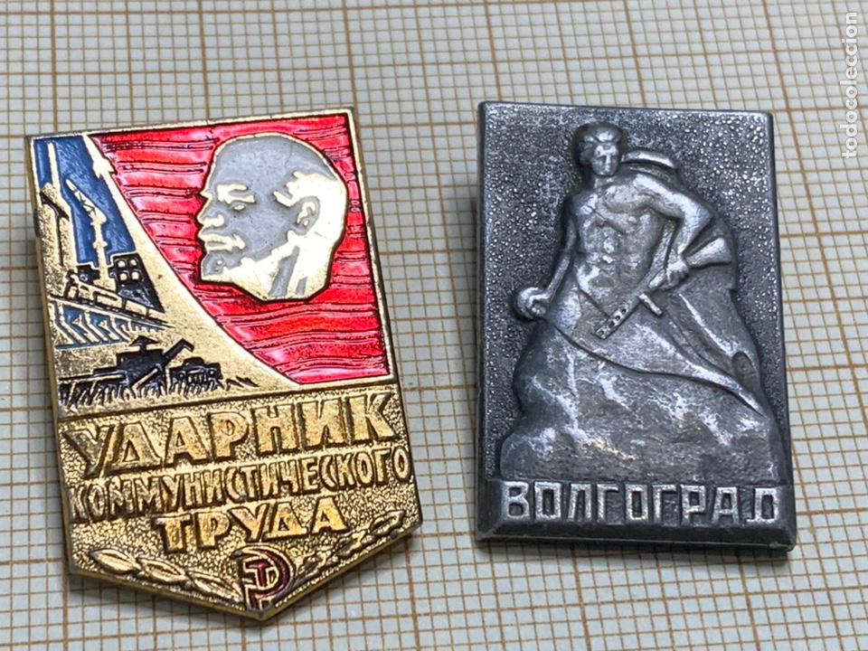 Militaria: 2 PINS Original de &Eacute;poca de Rusia - Foto 2