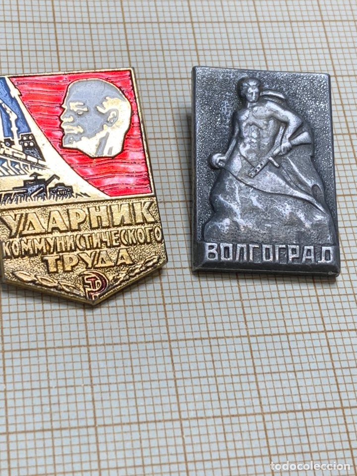Militaria: 2 PINS Original de &Eacute;poca de Rusia - Foto 3