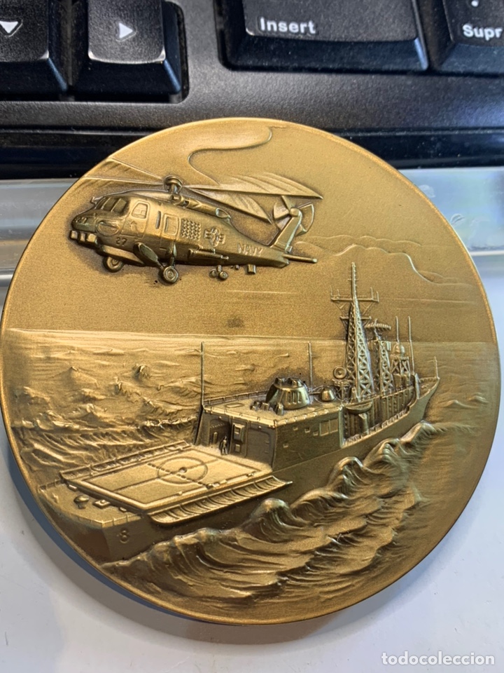 Militaria: Medalla de Mesa Bronce - US Navy - - Foto 2