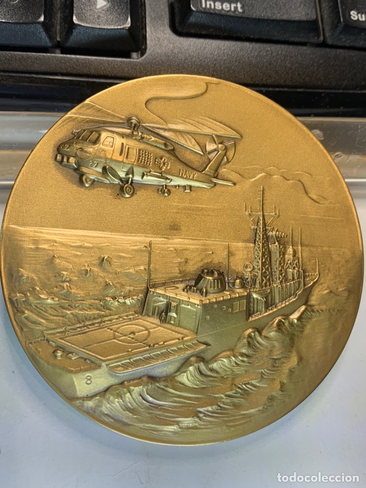 Militaria: Medalla de Mesa Bronce - US Navy - - Foto 1