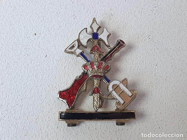 Militaria: ANTIGUA INSIGNIA ESMALTADA AL FUEGO BROCHE DISTINTIVO DE PERMANENCIA LEGION ESPA&Ntilde;OLA