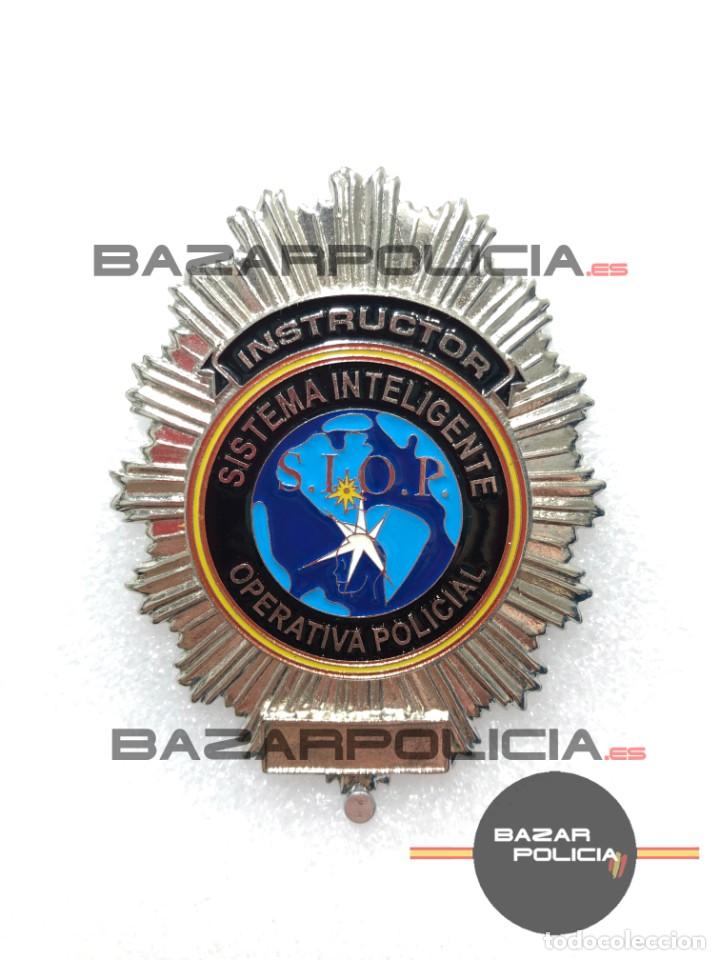 Militaria: Placa met&aacute;lica instructor policial - Foto 1