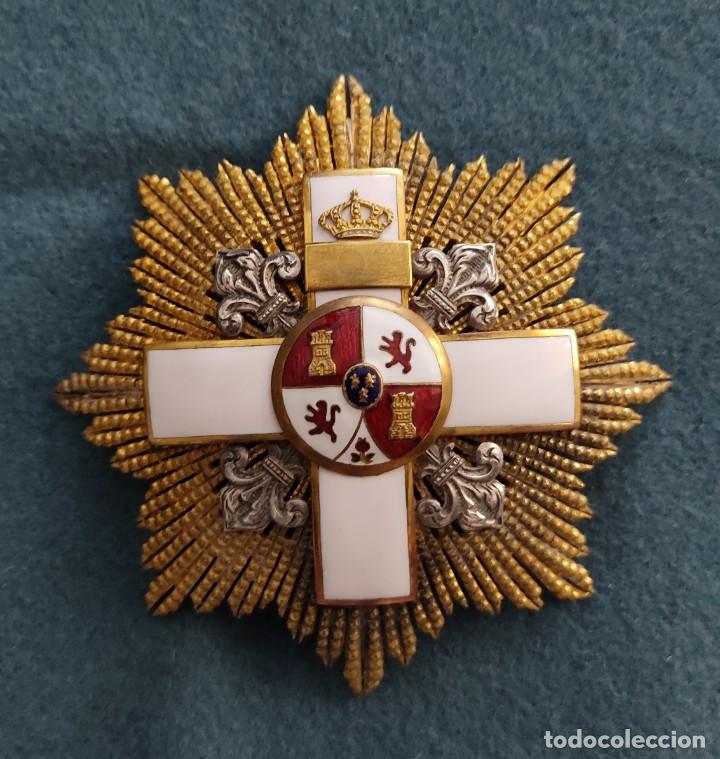 Military Antiques: PLACA CRUZ DEL MERITO MILITAR CON DISTINTIVO BLANCO
