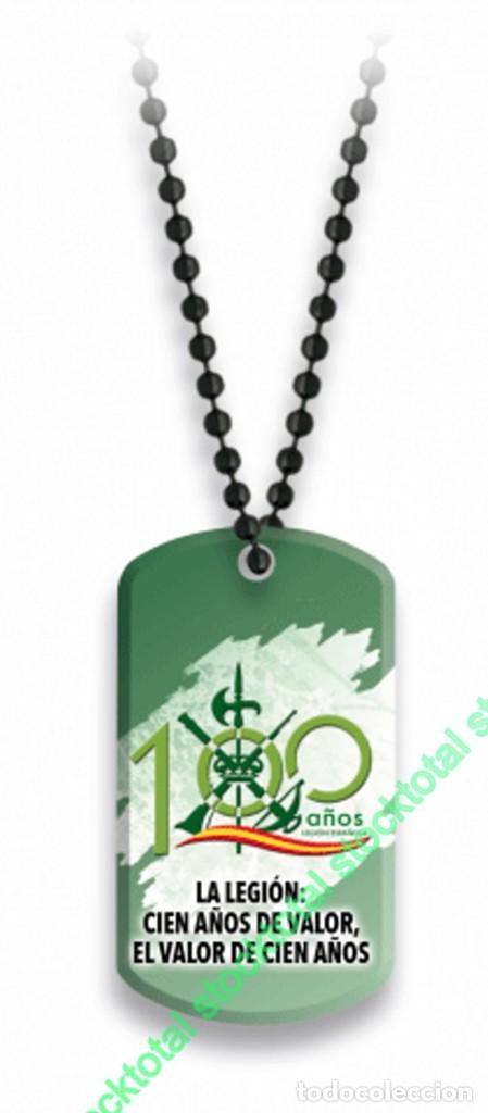 Militaria: 08249 - Placa con cadena de bolas Legi&oacute;n centena
