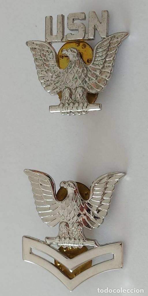 Militaria: Lote de dos insignias de la Navy, ej&eacute;rcito de los EEUU - Foto 1